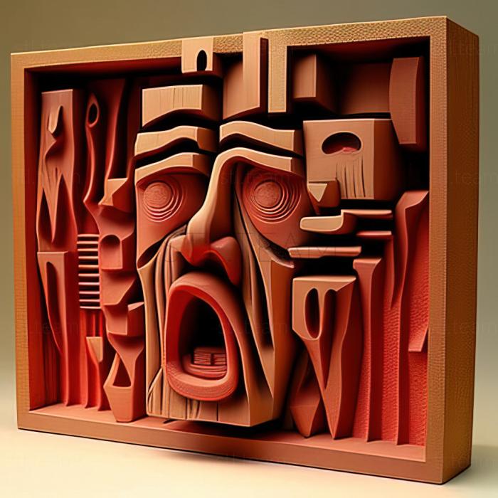 3D model Philippe Guston American artist (STL)